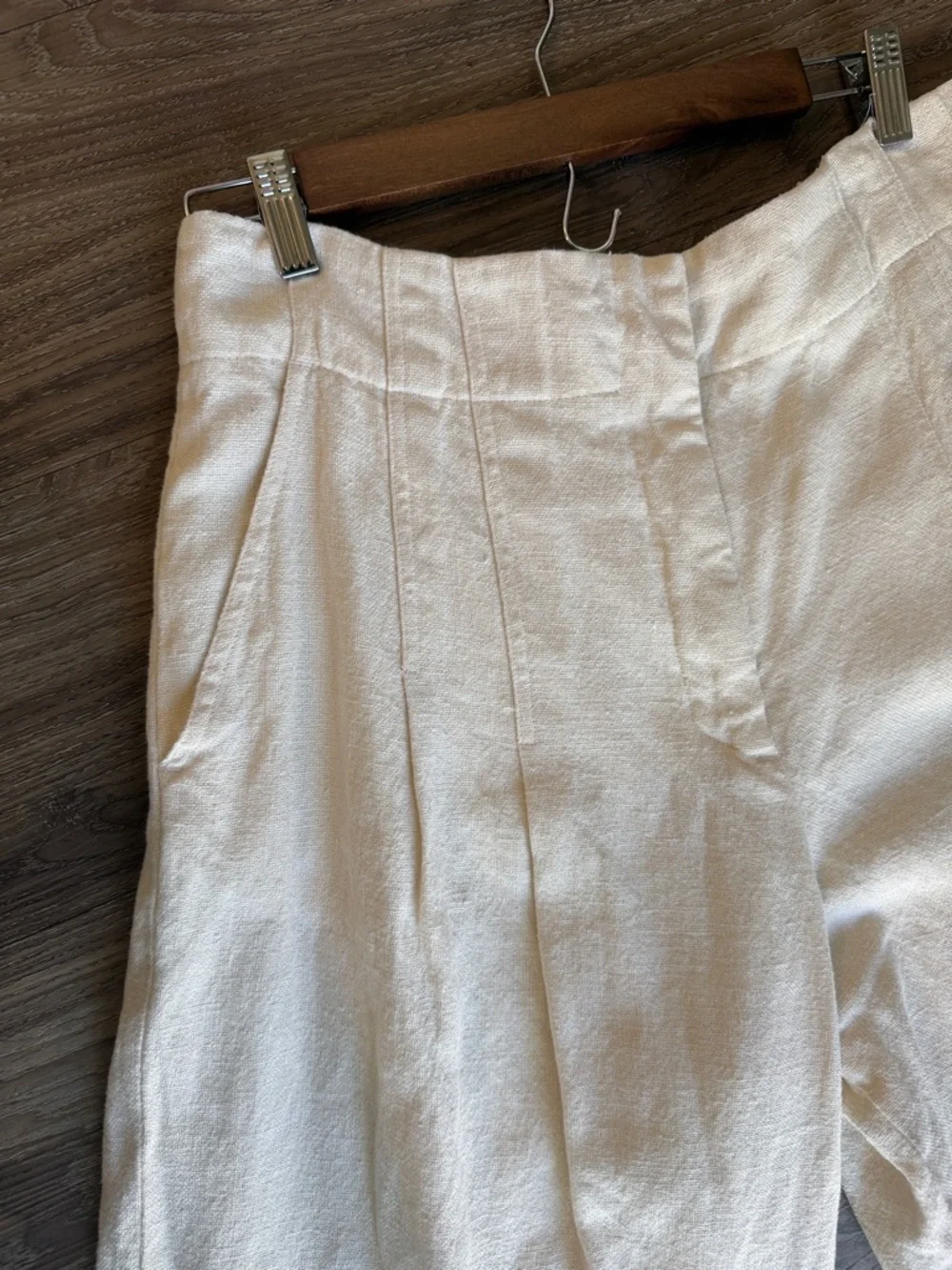 A.L.C Bennett Linen High Waisted Wide Leg Pants Size: 14